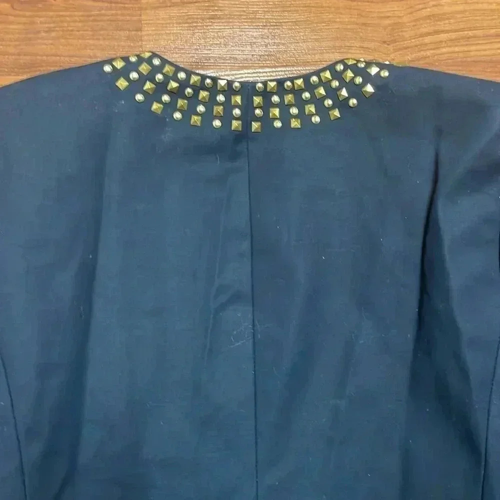 MICHAEL KORS blazer size8 studded trim front pockets - Picture 9 of 9